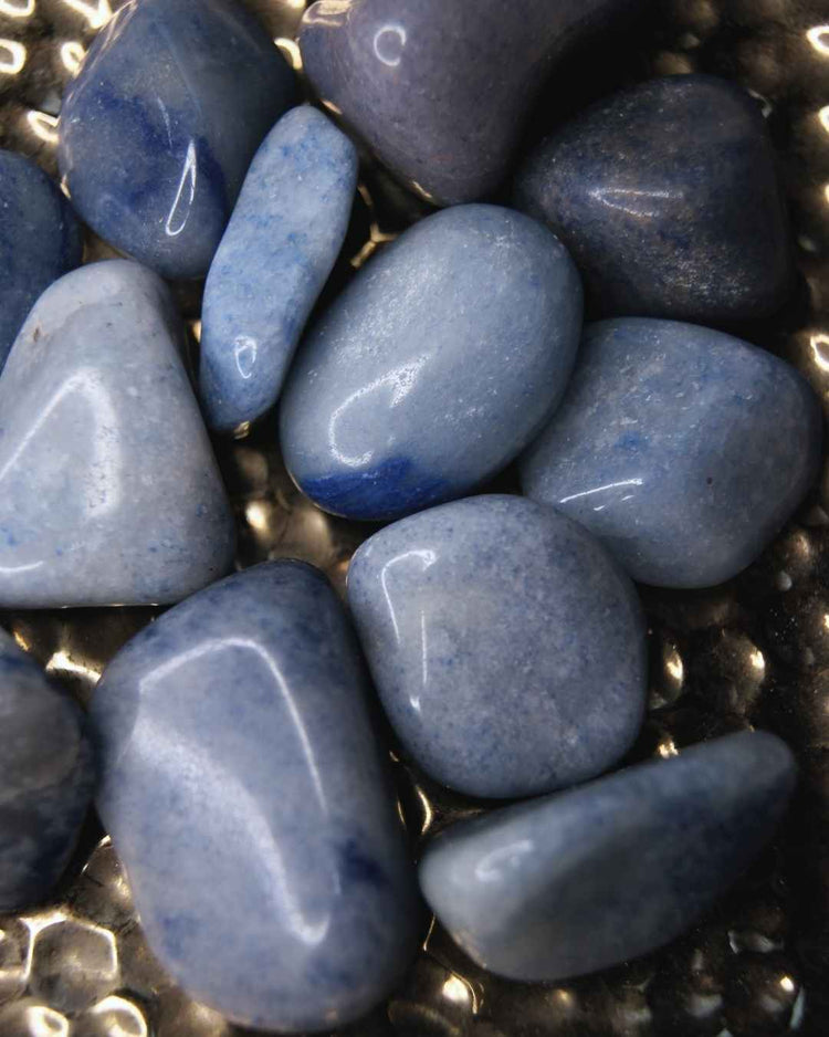 Blue Quartz Tumbled | Communication + Peace