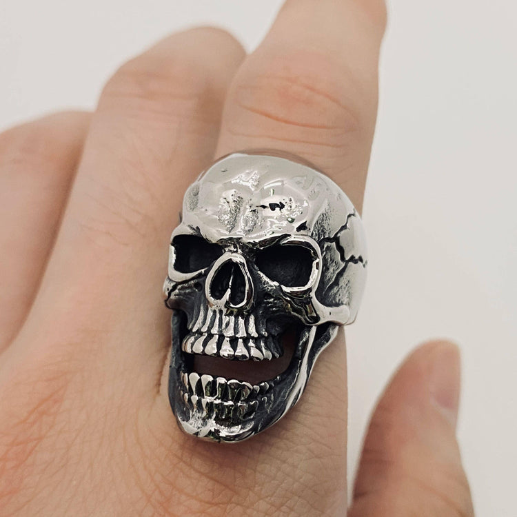 Men's Stainless Steel Skull Rings Size 11