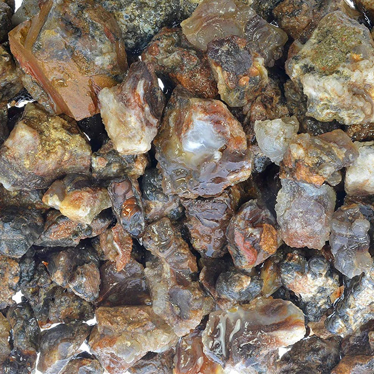 Fire Agate- Mexico - Raw Natural Stones