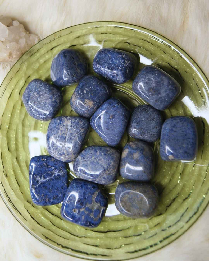 Dumortierite Tumbled | Patience + Mental Discipline