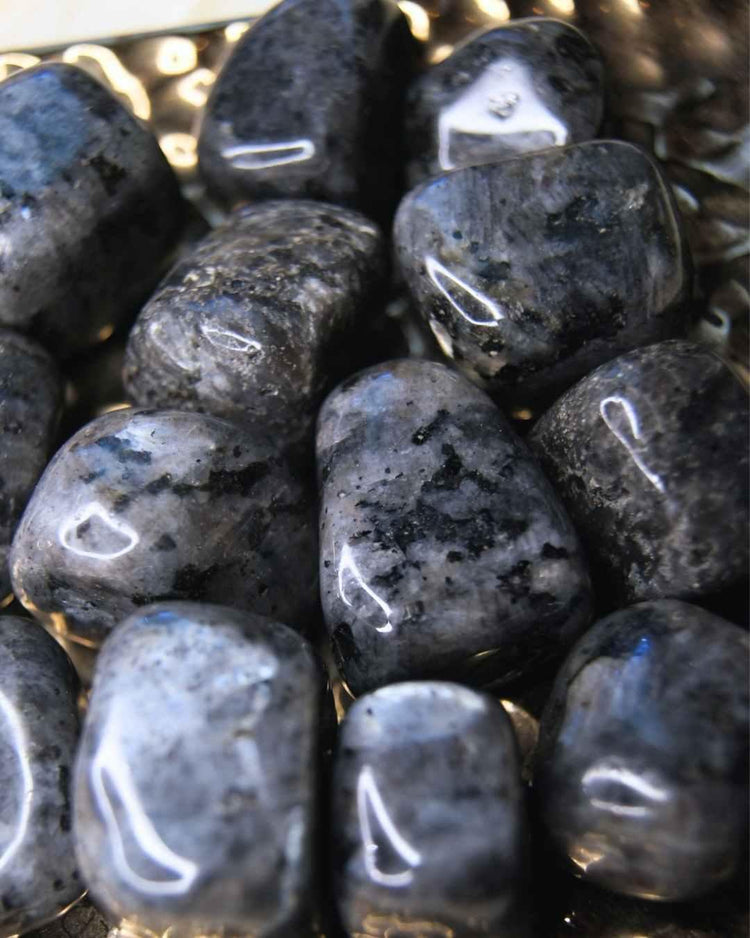 Larvikite Tumbled | Grounding + Psychic Protection