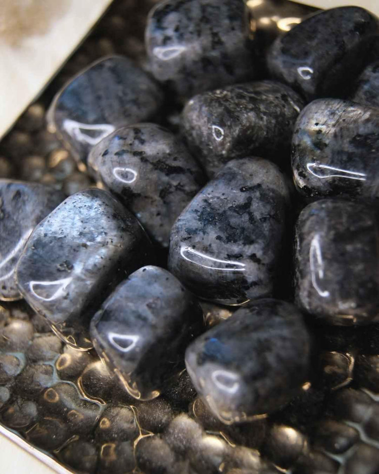 Larvikite Tumbled | Grounding + Psychic Protection