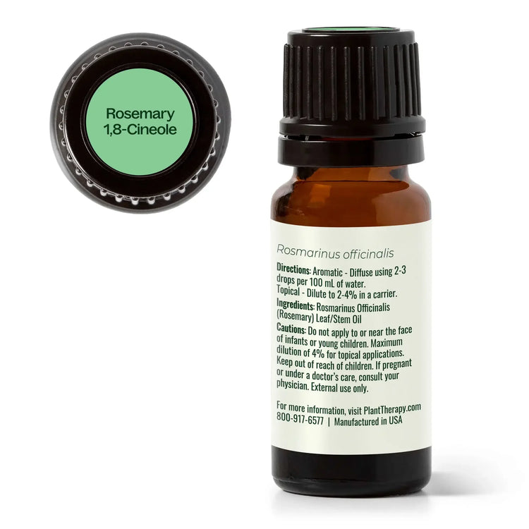 Organic Rosemary 1,8-Cineole Essential Oil 10 mL