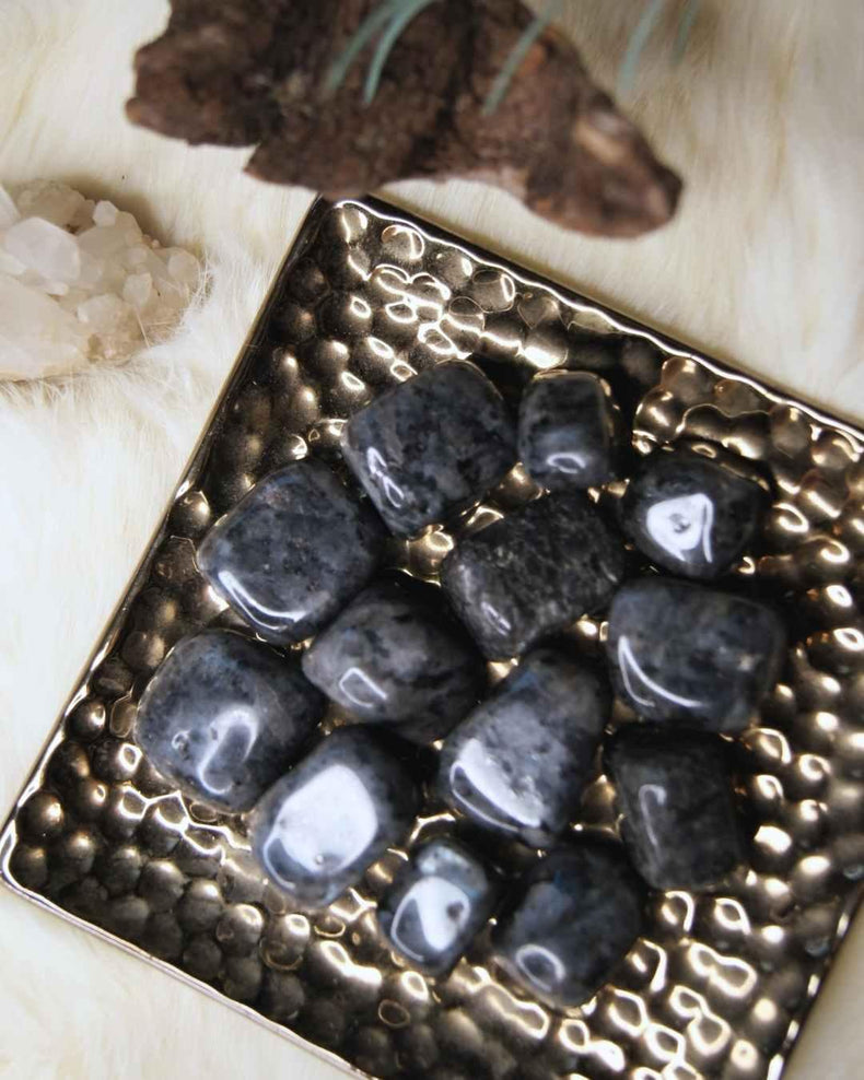 Larvikite Tumbled | Grounding + Psychic Protection