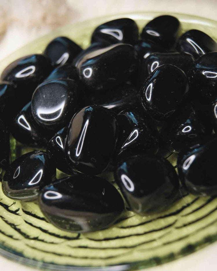 Obsidian tumbled