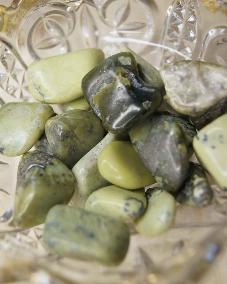 Serpentine Tumbled Stone | Kundalini & Earth Connection