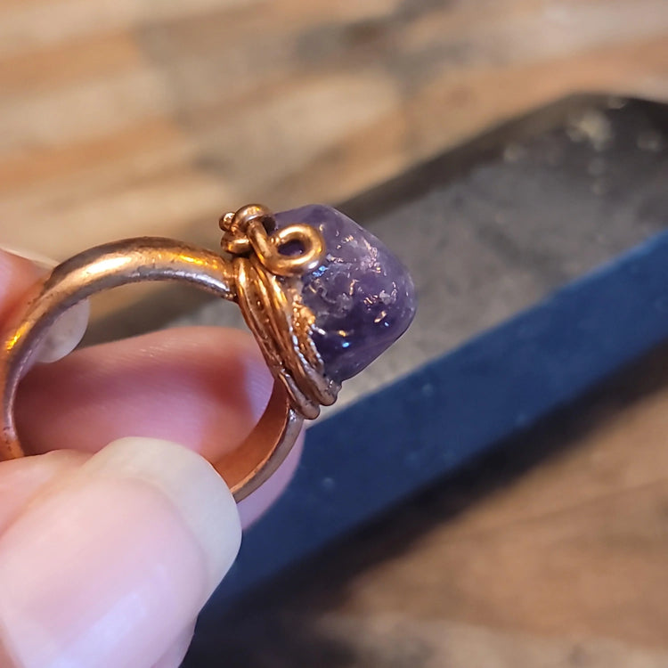 5.5 Amethyst ring - Wild Raven