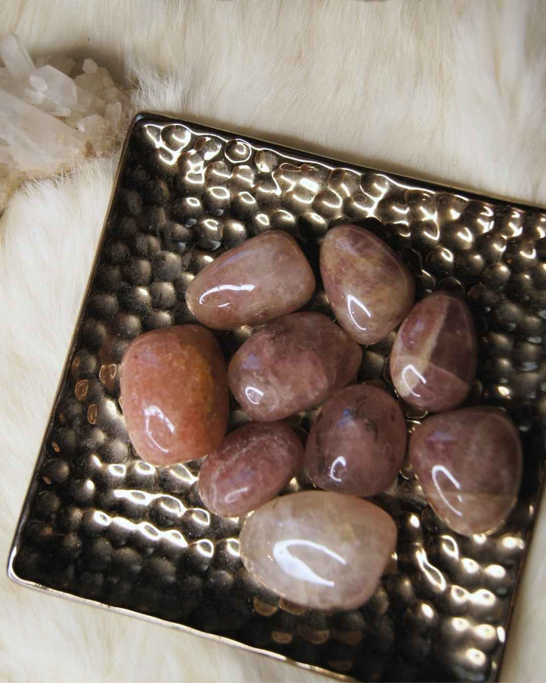 Strawberry Quartz Tumbled | Love + Joyful Energy