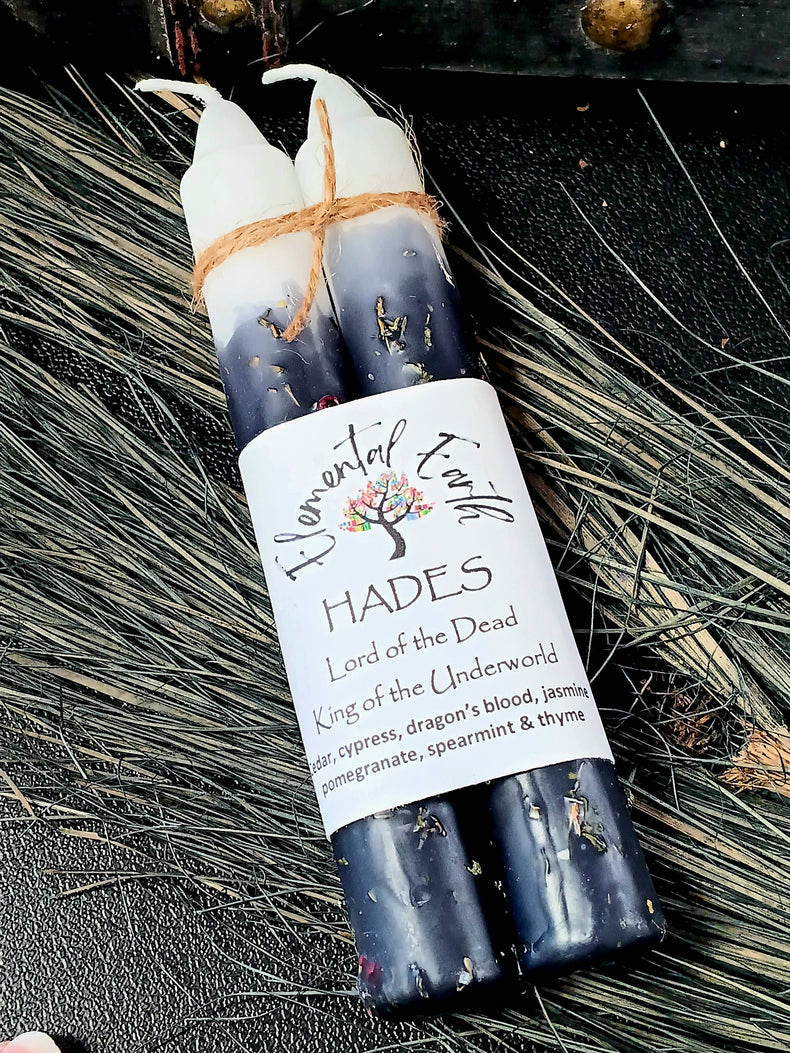 Hades Herbal Intention 6-inch Candles
