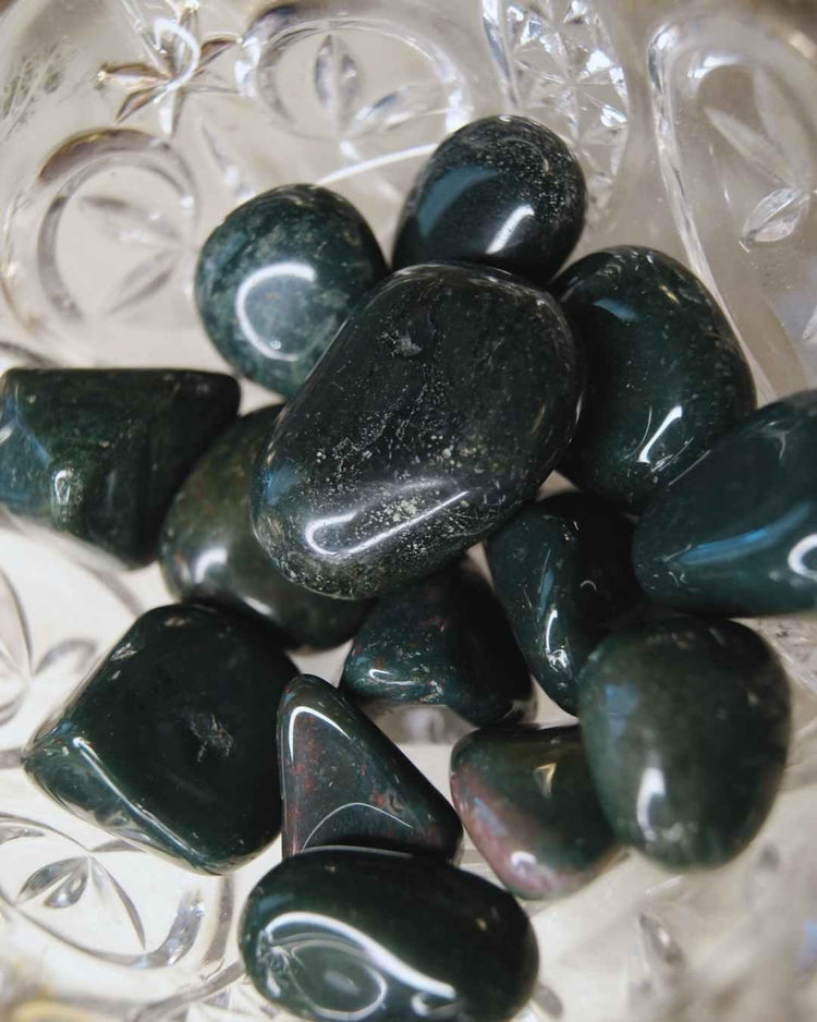 Bloodstone Tumbled Stone | Protection & Vital Force