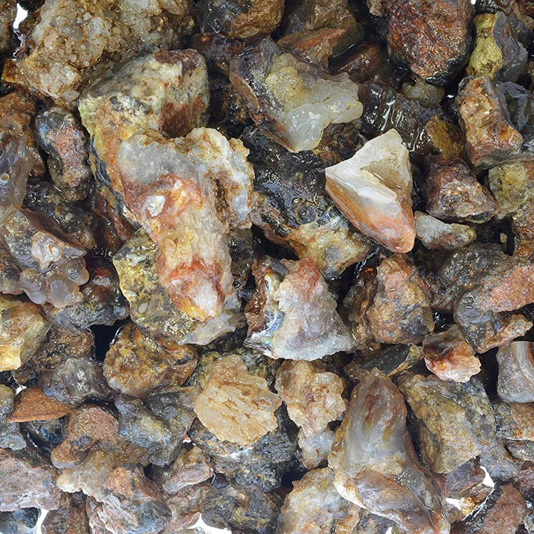 Fire Agate- Mexico - Raw Natural Stones