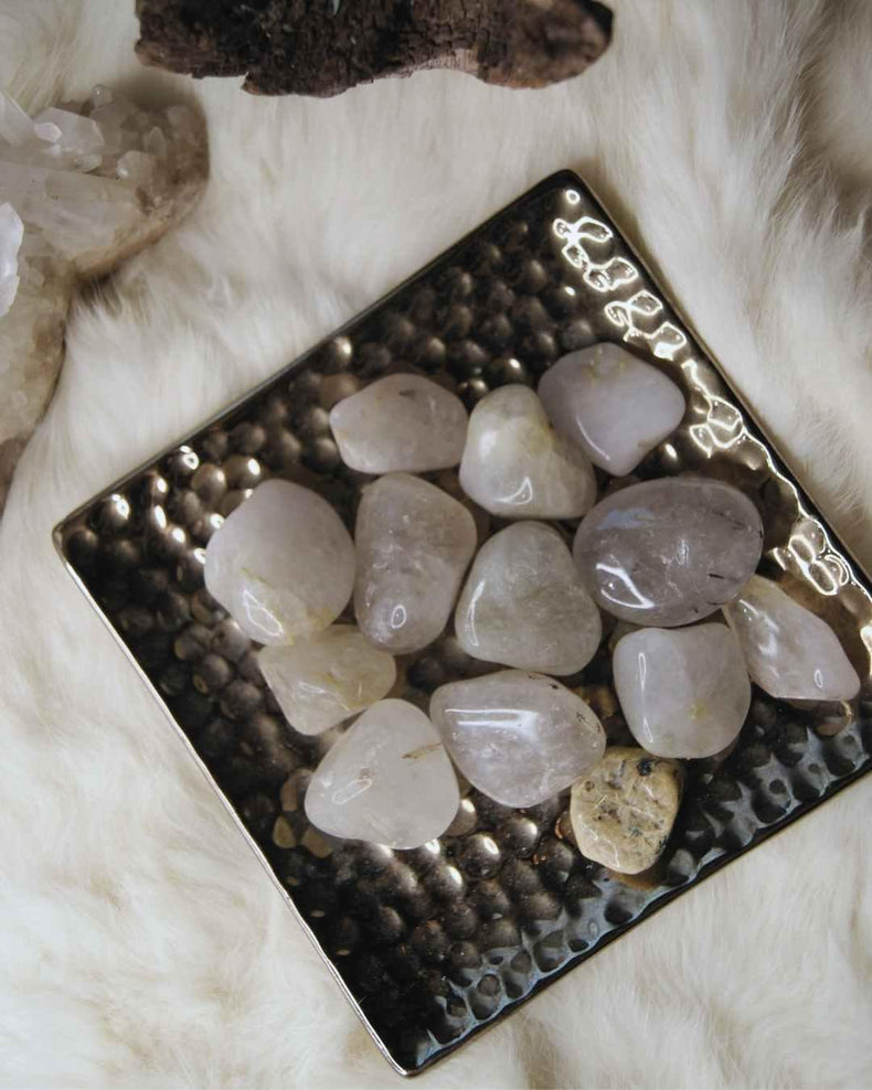 Rutilated Quartz Tumbled Stone | Clarity & Manifestation