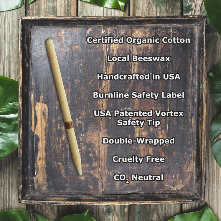 Beeswax Ear Candles: 2-Pack Unscented small
