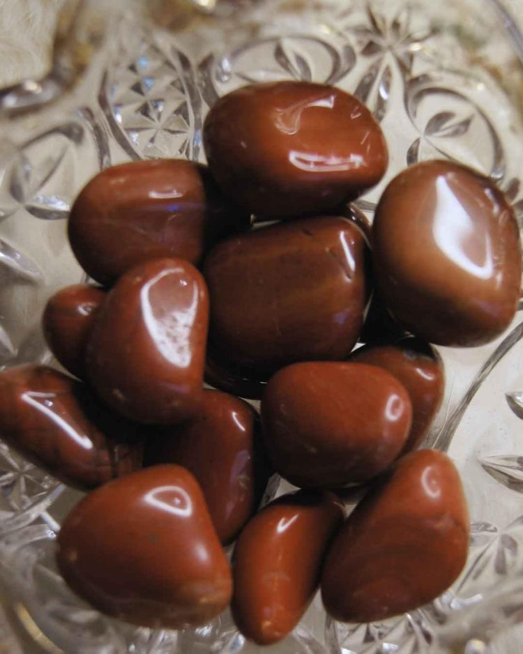 Red Jasper Tumbled Stone | Strength & Endurance