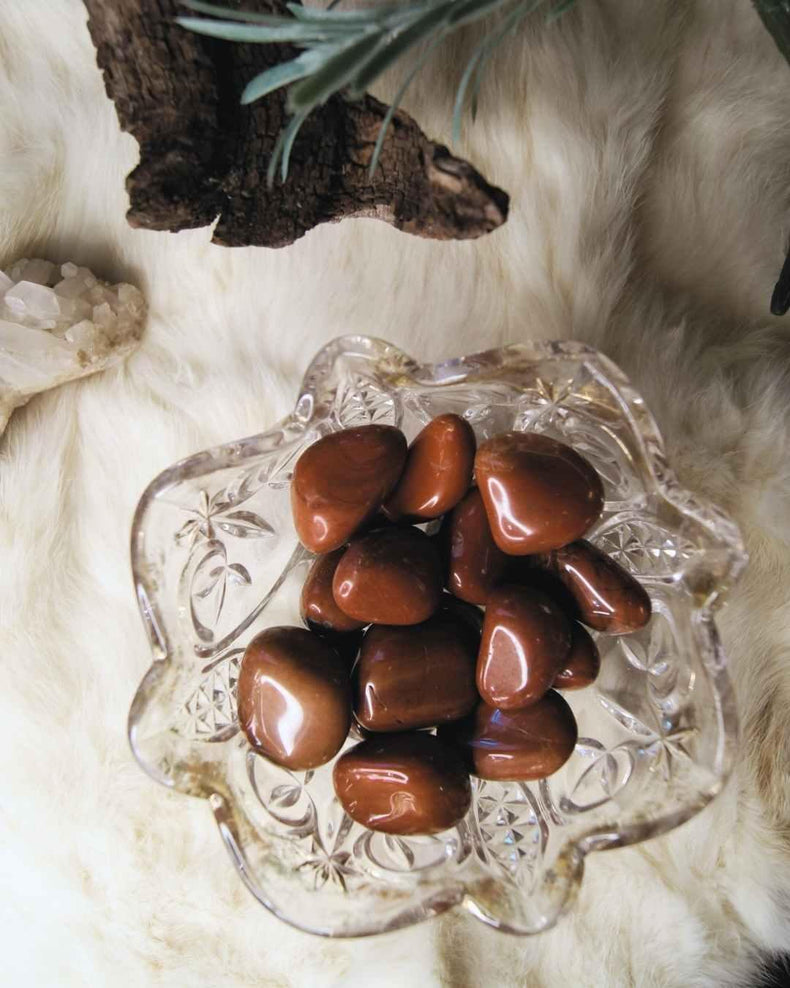 Red Jasper Tumbled Stone | Strength & Endurance