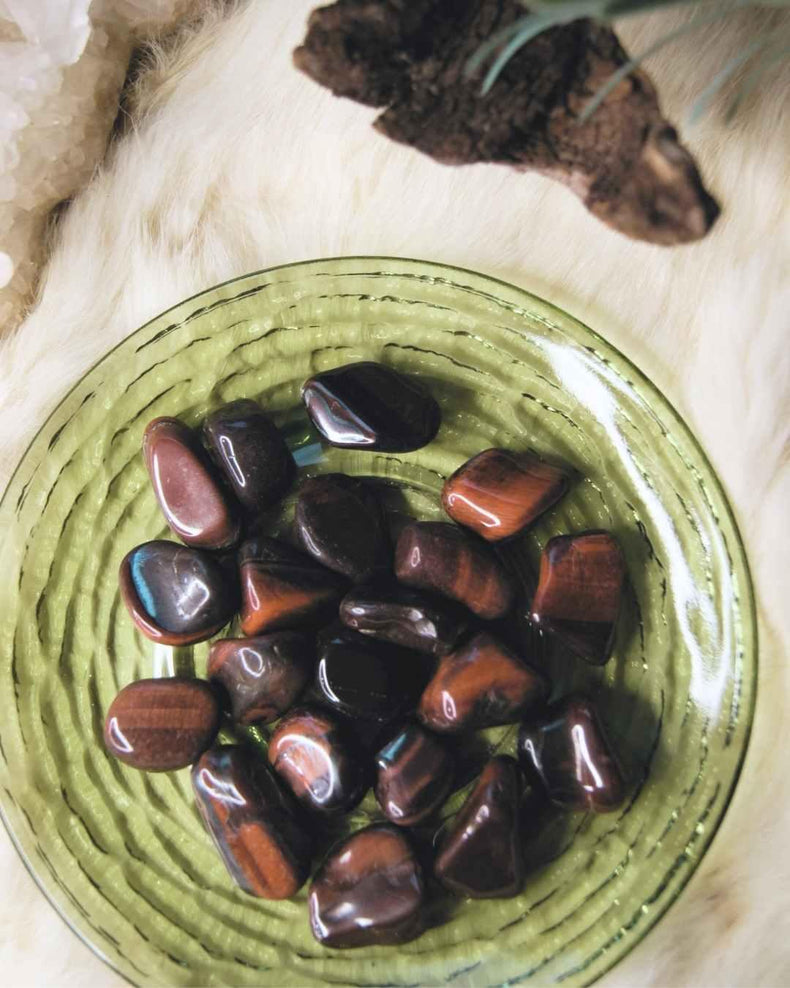 Red Tiger Eye Tumbled | Motivation + Inner Strength