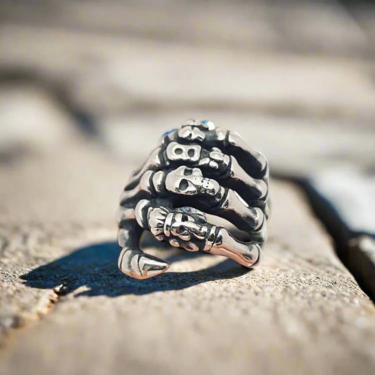 8.5 Stainless Hand Ring - Wild Raven