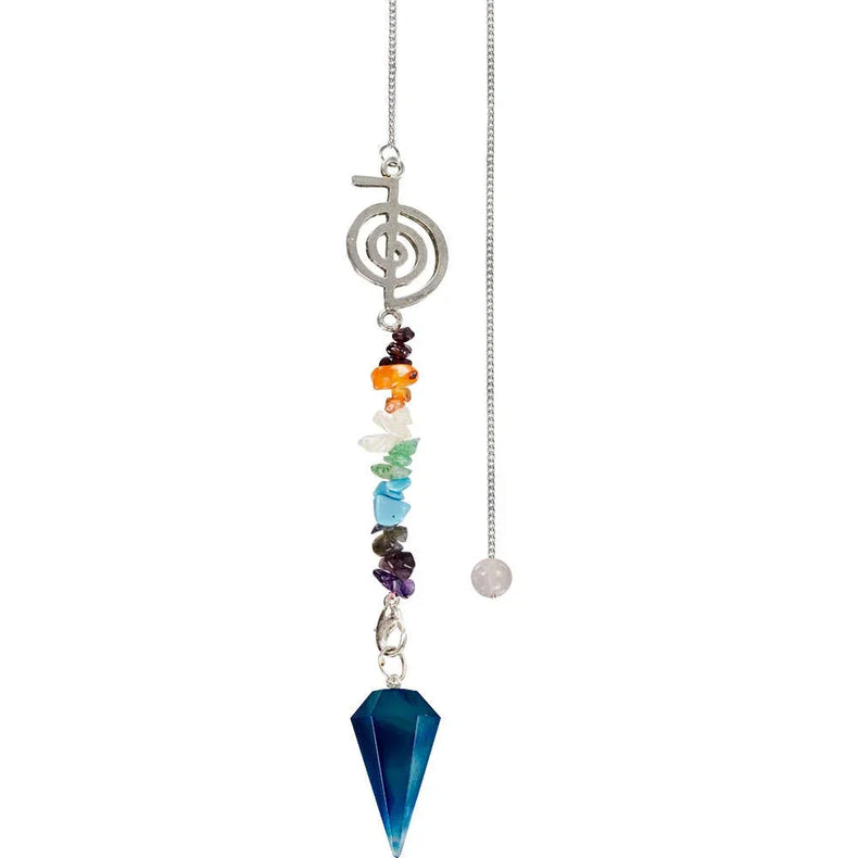 Chakra Reiki Blue Onyx Pendulum