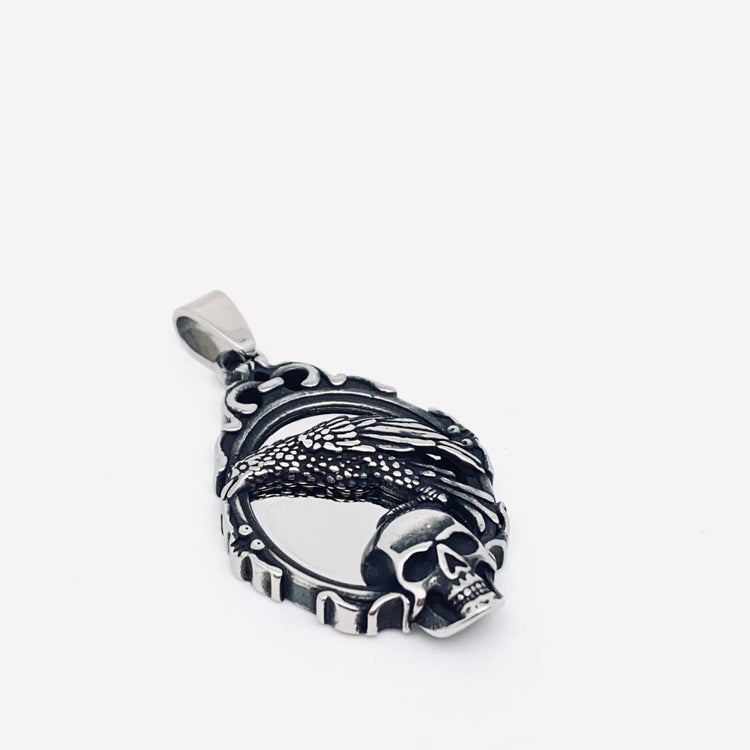 Magic Mirror Crow Pendant