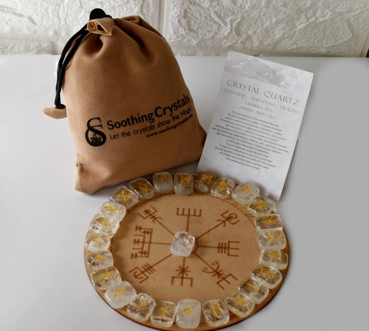 Rune Set - Clear Quartz