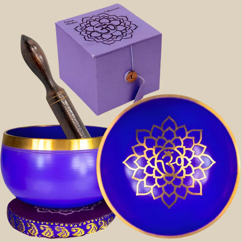 Mini Chakra Singing Bowl Purple - Crown
