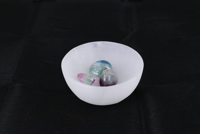 Deep Selenite Smudge Bowl (3 in.)