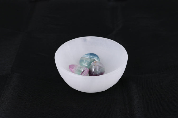 Deep Selenite Smudge Bowl (3 in.)