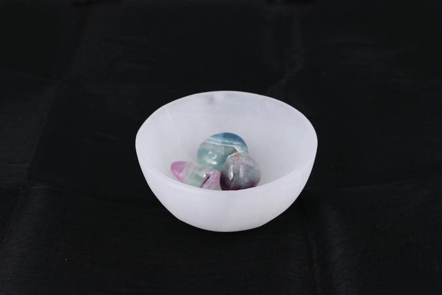 Deep Selenite Smudge Bowl (3 in.)