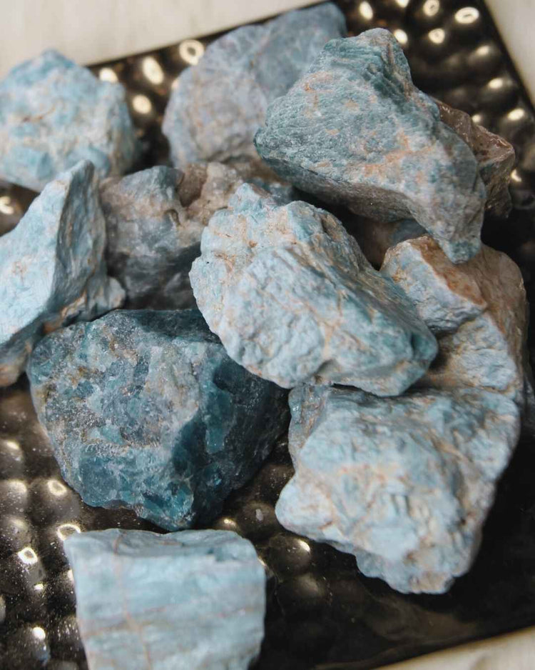 Blue Apatite Raw Crystal