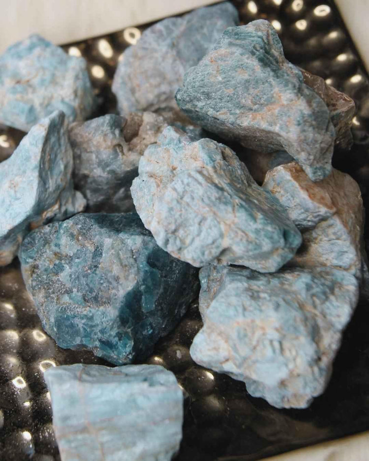 Blue Apatite Raw Crystal