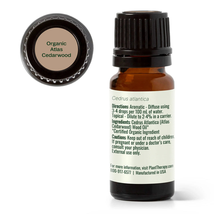 Organic Atlas Cedarwood Essential Oil 10 mL