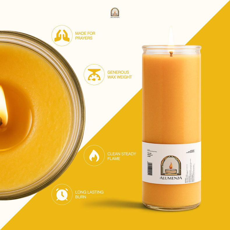 7 Day Candle | Yellow | Confidence, Focus, Personal Power