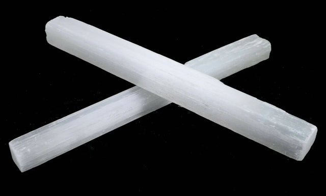 Selenite Crystal Wands 7"