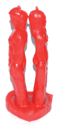 Red Separation Candle 6 1/2"