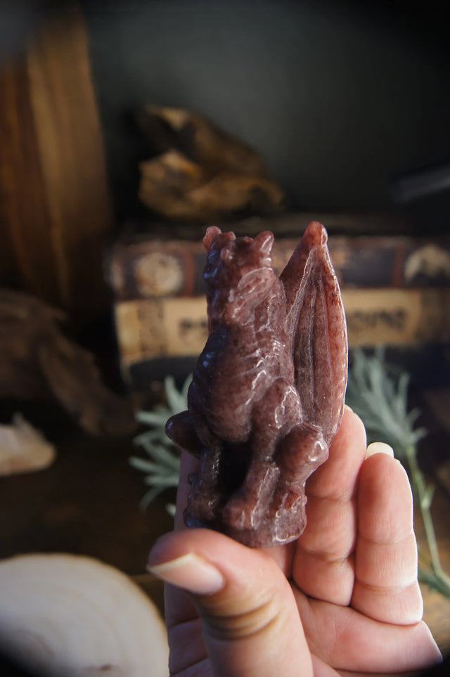 Strawberry Quartz Dragon