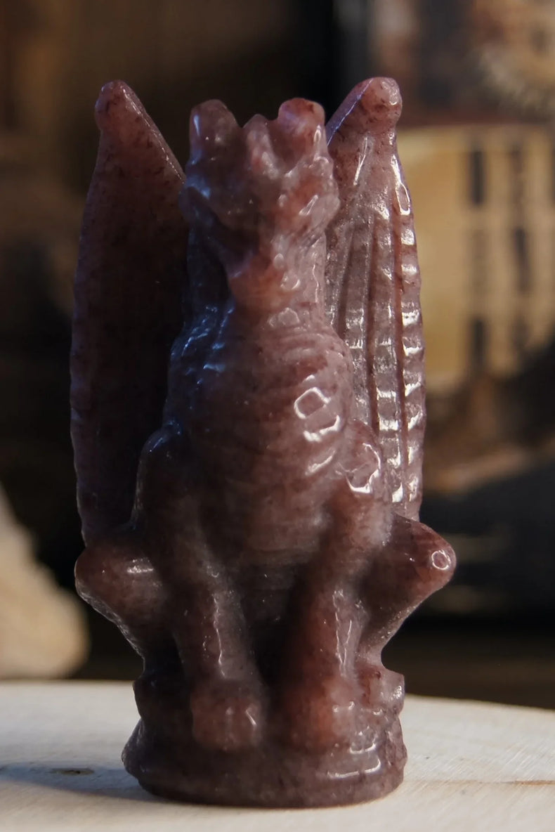 Strawberry Quartz Dragon