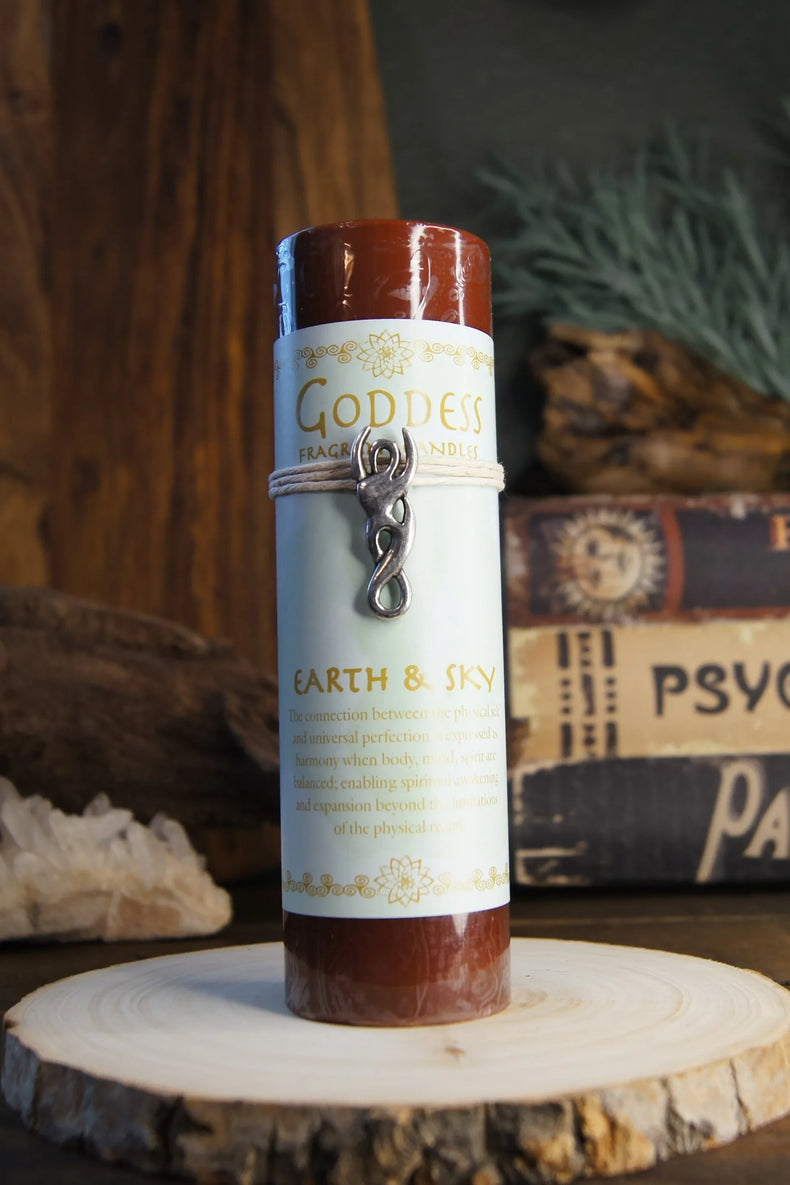 Goddess Pewter Pendant Candles: EARTH & SKY