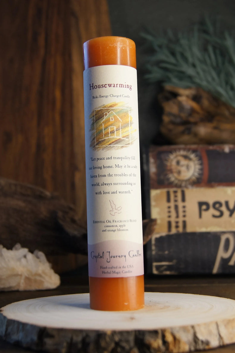 Reiki Herbal Pillar Candle - House Warming