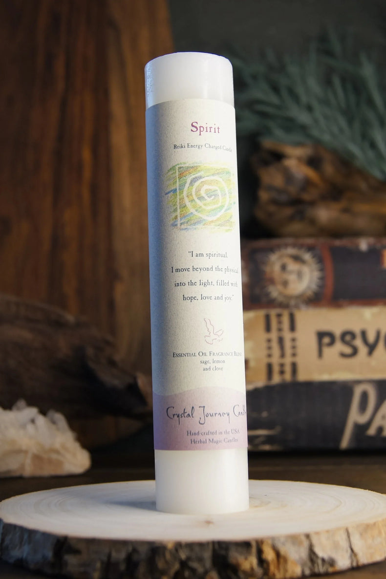Reiki Herbal Pillar Candle - Spirit