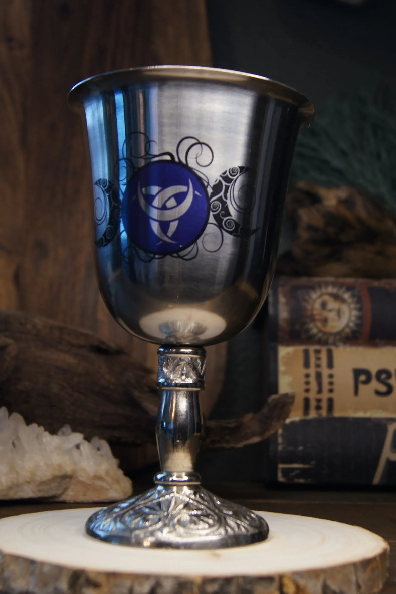 Chalice Stainless Steel w/Print Triple Moon