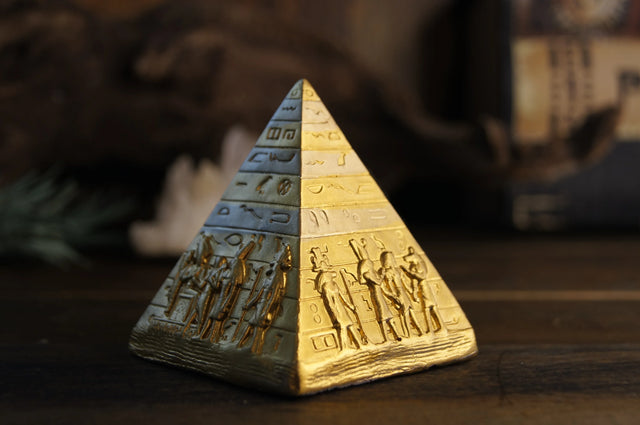 Egyptian Pyramid Gypsum Golden