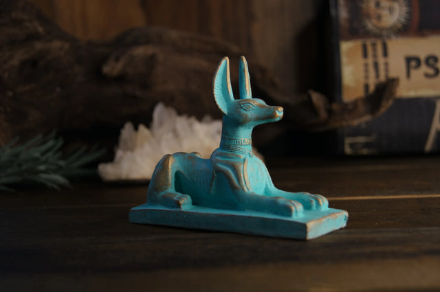 Anubis Reclining Patina - 3"