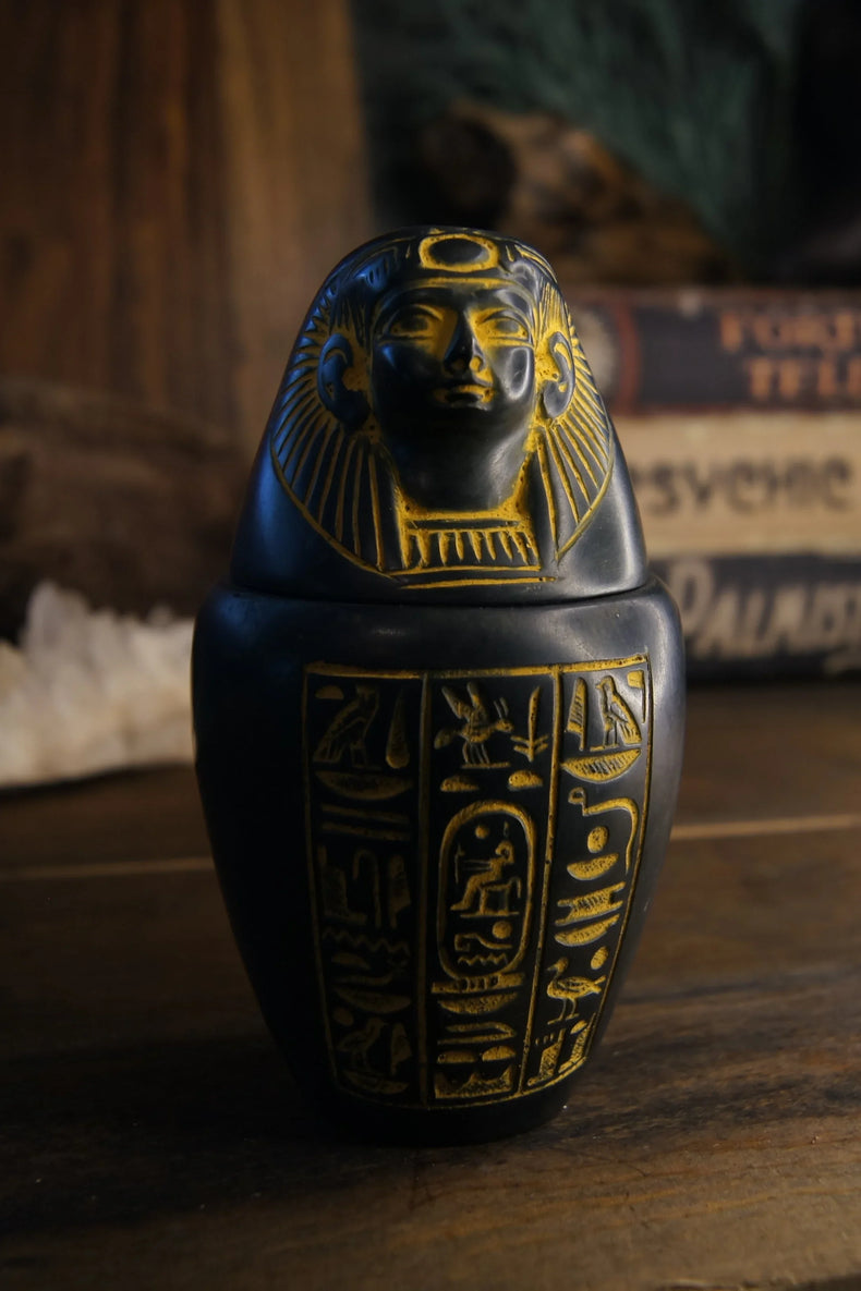 Canopic Jar Antique Gold - Imsety