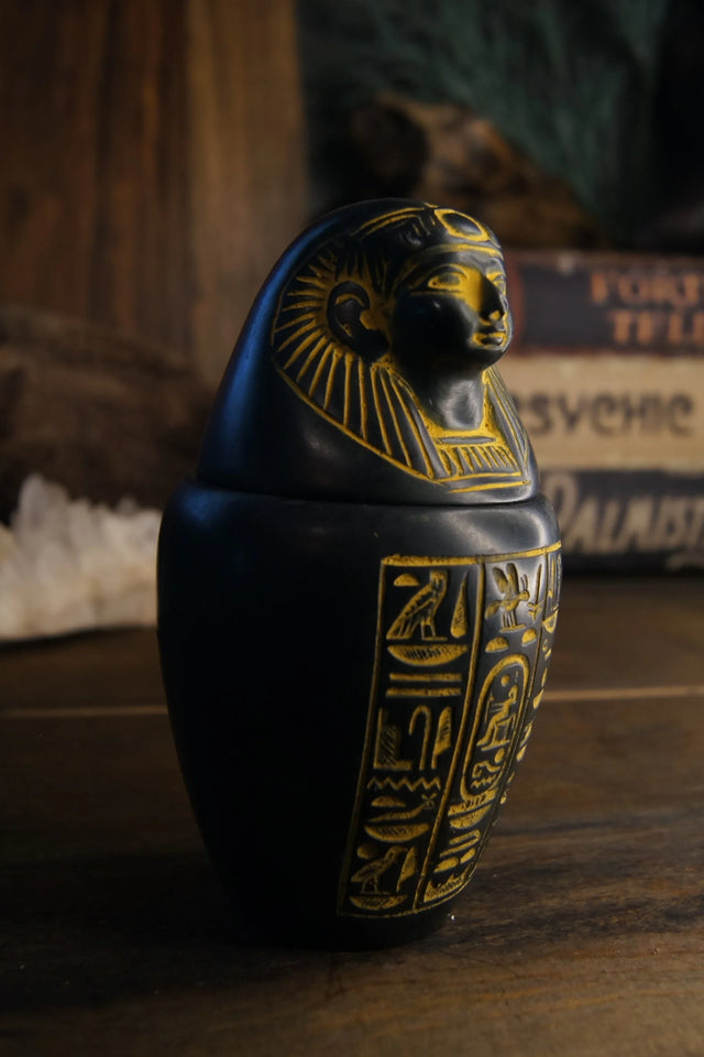 Canopic Jar Antique Gold - Imsety