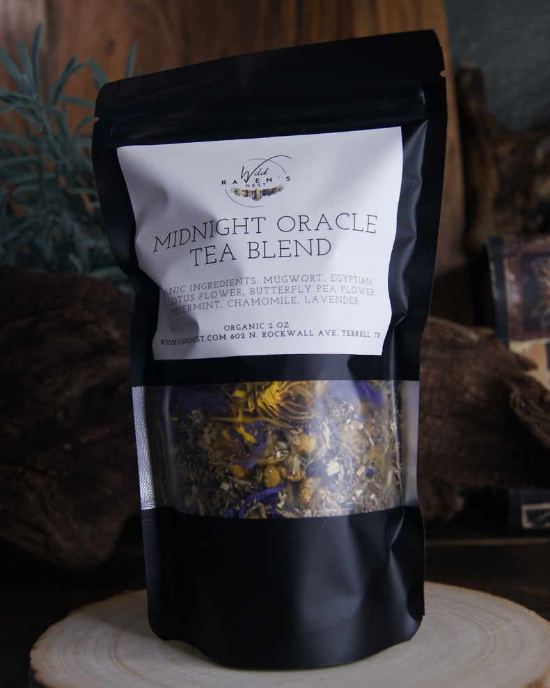 Midnight Oracle Tea | Dreamwork Blend with Mugwort, Blue Lotus & Lavender