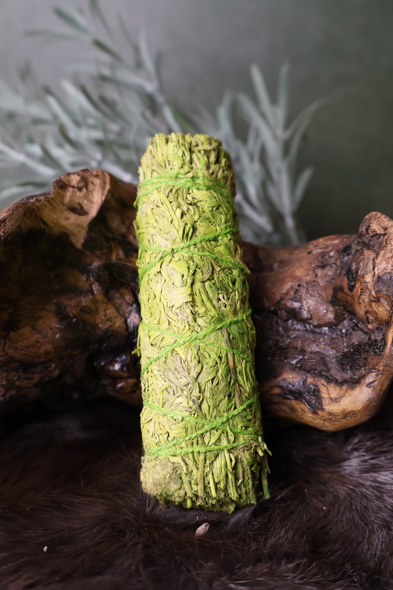 Patchouli & Blue Sage Bundle 4" | Grounding & Attraction
