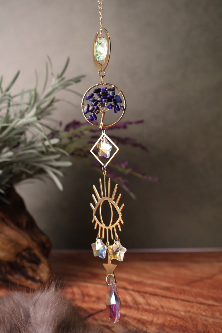 Sun Catcher | Tree of Life, Eye, & Moon
