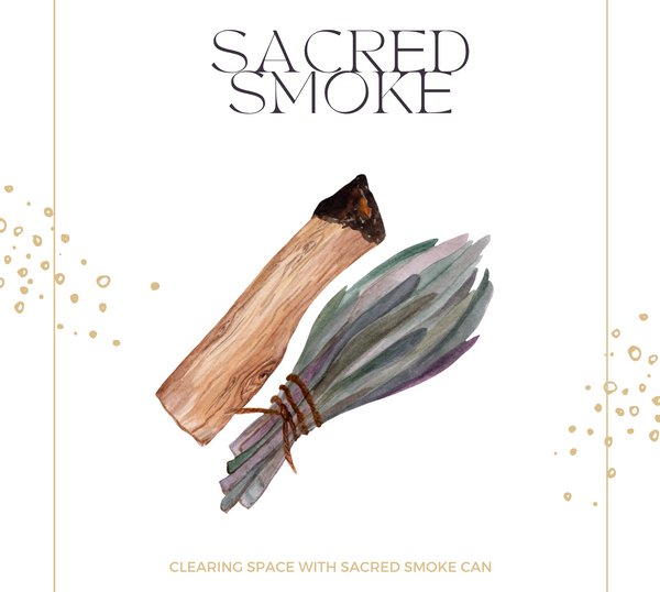 free guide for smoke cleansing, sage, palo santo, smudging.
