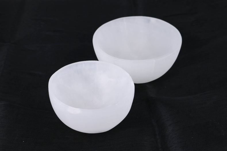 Deep Selenite Smudge Bowl (3 in.)