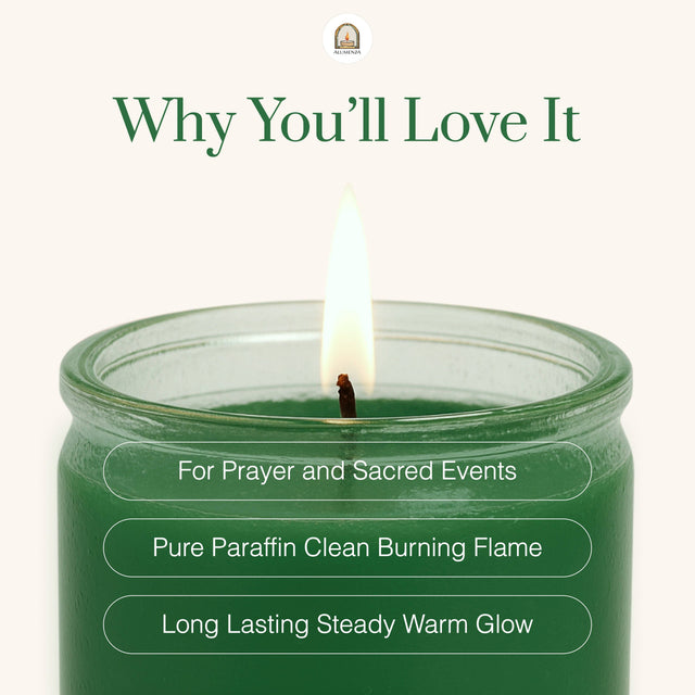 7 Day Candle | Green | Abundance, Growth, Prosperity